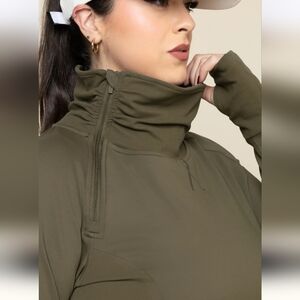Popflex Chasing Pavements Mockneck Running Pullover